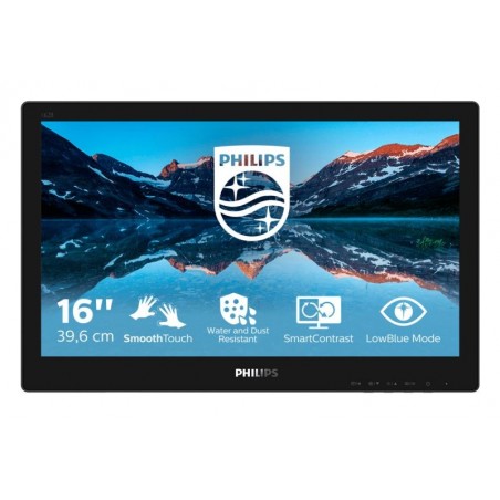 MONITOR TOUCH 15,6TN VGA HDMI DP 10TOC DVI IP65  SMOOTHTOUCH NO BASE