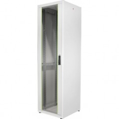 ARMADIO 42 UNITÀ 19" PER RETI MISURE (A)2010 X (L)600 X (P)600 MM. COLORE GRIGIO CHIARO