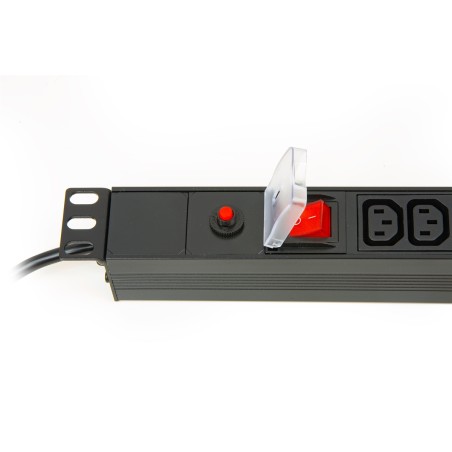 MULTIPRESA 9 PRESE FEMMINA IEC C13 PER ARMADI RACK 19".