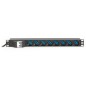 MULTIPRESA ALIMENTAZIONE PER RACK 19" CON 8 PRESE UNIVERSALI TRIPOLARI/SCHUKO MAGNETOTERMICA MULTIPRESA ALIMENTAZIONE PER RACK 19" CON 8 PRESE UNIVERSALI TRIPOLARI/SCHUKO MAGNETOTERMICA
