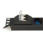 MULTIPRESA ALIMENTAZIONE PER RACK 19" CON 8 PRESE UNIVERSALI TRIPOLARI/SCHUKO MAGNETOTERMICA MULTIPRESA ALIMENTAZIONE PER RACK 19" CON 8 PRESE UNIVERSALI TRIPOLARI/SCHUKO MAGNETOTERMICA