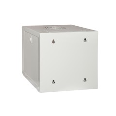 ARMADIO RACK 10" 6 UNITA' IN ACCIAIO COLORE GRIGIO CON FIANCHI APRIBILI