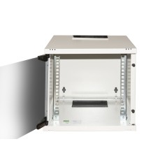 ARMADIO 6U 10" MM 300MX300 PORTA VETRO COLORE GRIGIO