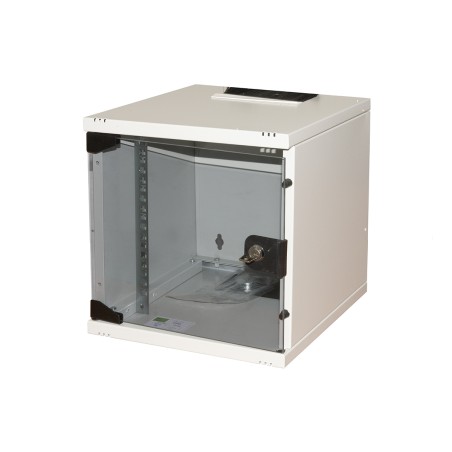 ARMADIO 6U 10" MM 300MX300 PORTA VETRO COLORE GRIGIO