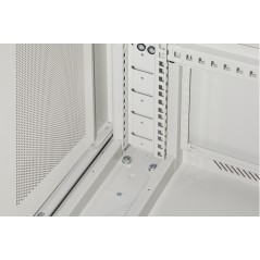 ARMADIO RACK 19" 42U (A)2055, (L)600, (P)600 COLORE GRIGIO PORTA TRAFORATA