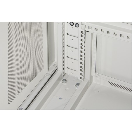 ARMADIO RACK 19" 42U (A)2055, (L)600, (P)600 COLORE GRIGIO PORTA TRAFORATA
