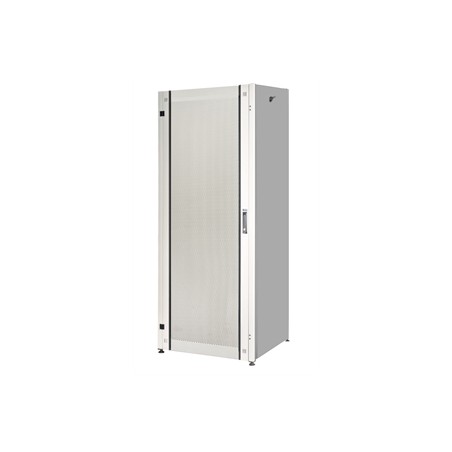 ARMADIO RACK PER RETI 19" 42U (A)2000, (L)600, (P)600 COLORE GRIGIO PORTA TRAFORATA SERIE EAVI