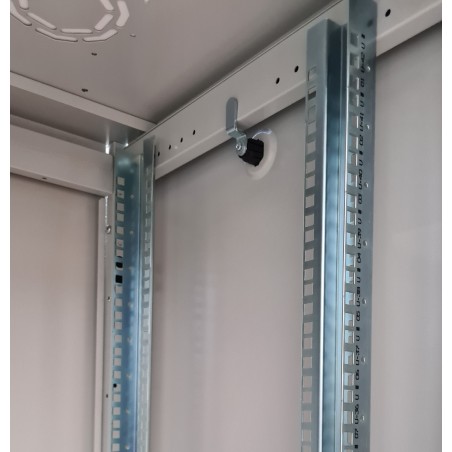 ARMADIO RACK PER RETI 19" 42U (A)2002, (L)600, (P)800 COLORE GRIGIO PORTA VETRO SERIE EAVI