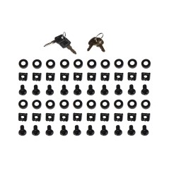 ARMADIO RACK 19" 42U (A)2055, (L)800, (P)1000 PORTA TRAFORATA COLORE NERO CON GUIDACAVI LATERALE