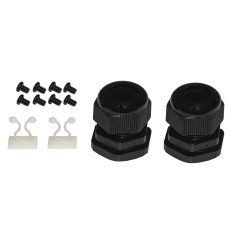 PANNELLO FIBRA OTTICA 19" CON 24 PORTE SC DUPLEX PROFONDITA' 250 MM NERO CON ACCESSORI
