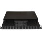 PANNELLO FIBRA OTTICA 19" CON 24 PORTE SC DUPLEX PROFONDITA' 250 MM NERO CON ACCESSORI