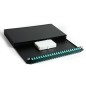 PANNELLO FIBRA OTTICA 19" CON 24 ADATTATORI SC DUPLEX OM3 PROFONDITA' 250 MM COLORE NERO