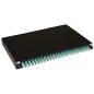 PANNELLO FIBRA OTTICA 19" CON 24 ADATTATORI LC DUPLEX OM3 PROFONDITA' 250 MM CON PIGTAIL INSTALLATI COLORE NERO