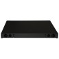 PANNELLO FIBRA OTTICA 19" CON 24 ADATTATORI LC DUPLEX OM4 PROFONDITA' 250 MM COLORE NERO
