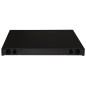 PANNELLO FIBRA OTTICA 19" CON 24 ADATTATORI LC DUPLEX OM4 PROFONDITA' 250 MM CON PIGTAIL INSTALLATI COLORE NERO