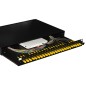 PANNELLO FIBRA OTTICA 19" CON 24 ADATTATORI ST SIMPLEX OM4 PROFONDITA' 250 MM CON PIGTAIL INSTALLATI COLORE NERO