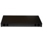 PANNELLO FIBRA OTTICA 19" CON 24 ADATTATORI ST SIMPLEX OM4 PROFONDITA' 250 MM CON PIGTAIL INSTALLATI COLORE NERO