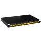 PANNELLO FIBRA OTTICA 19" CON 24 ADATTATORI ST SIMPLEX OM4 PROFONDITA' 250 MM CON PIGTAIL INSTALLATI COLORE NERO