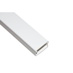 CANALINA PASSACAVI ADESIVA IN PVC MM 30X20 MT 2 CON COPERCHIO SCORREVOLE BIANCO