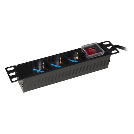 MULTIPRESA 3 PRESE ITA/SCHUKO PER ARMADI 10" CON CAVO SPINA ITALIANA E INTERRUTTORE