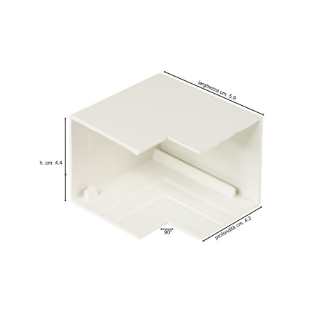 ANGOLO ESTERNO PER CANALINA 40 MM. LK40640, LK40640