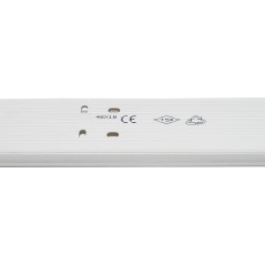 CANALINA PASSACAVI DA MURO MM 46X18 LUNGHEZZA MT 2 BIANCO CON COPERCHIO SCORREVOLE