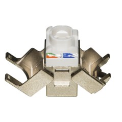 PRESA RETE KEYSTONE JACK RJ45 CATEGORIA 5E SCHERMATA TOOLESS CONTATTI DORATI 50 MICRON