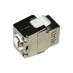 PRESA RETE KEYSTONE JACK RJ45 CATEGORIA 5E SCHERMATA TOOLESS CONTATTI DORATI 50 MICRON
