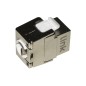 PRESA RETE KEYSTONE JACK RJ45 CATEGORIA 5E SCHERMATA TOOLESS CONTATTI DORATI 50 MICRON