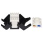 PRESA RETE KEYSTONE JACK RJ45 CATEGORIA 5E UTP TOOLESS COLORE NERO 180° CONTATTI DORATI 50 MICRON