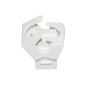 PRESA RETE KEYSTONE JACK RJ45 CATEGORIA 5E UTP TOOLESS COLORE BIANCO 180° CONTATTI DORATI 50 MICRON