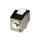 PRESA RETE KEYSTONE JACK RJ45 CATEGORIA 6A SCHERMATA TOOLESS CONTATTI DORATI 50 MICRON