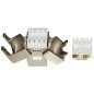 PRESA RETE KEYSTONE JACK RJ45 CATEGORIA 6A SCHERMATA TOOLESS CONTATTI DORATI 50 MICRON