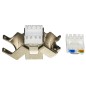 PRESA RETE KEYSTONE JACK RJ45 CATEGORIA 6 SCHERMATA TOOLESS CONTATTI DORATI 50 MICRON