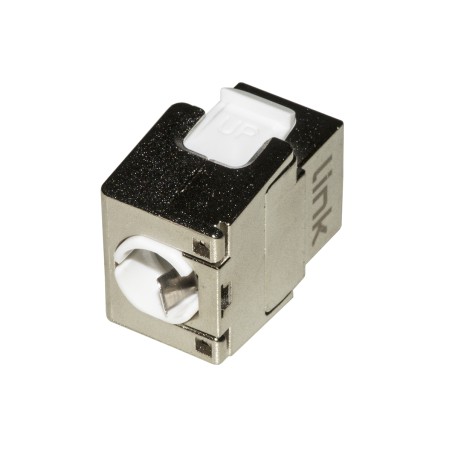 PRESA RETE KEYSTONE JACK RJ45 CATEGORIA 6 SCHERMATA TOOLESS CONTATTI DORATI 50 MICRON