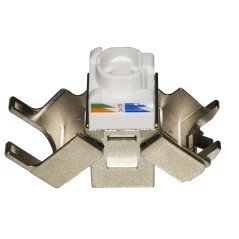 PRESA RETE KEYSTONE JACK RJ45 CATEGORIA 6 SCHERMATA TOOLESS CONTATTI DORATI 50 MICRON