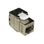 PRESA RETE KEYSTONE JACK RJ45 CATEGORIA 6 SCHERMATA TOOLESS CONTATTI DORATI 50 MICRON