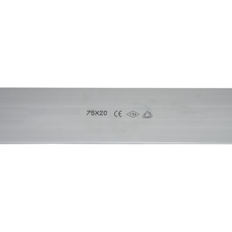 CANALINA BOMBATA PASSACAVI DA PAVIMENTO PVC 75X20 CON COPERCHIO SCORREVOLE MT 2