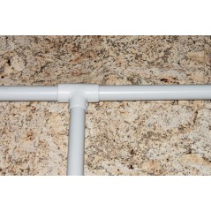 GIUNTO A T PER TUBI DI CONDOTTA DIAMETRO 32 MM PVC LK80432