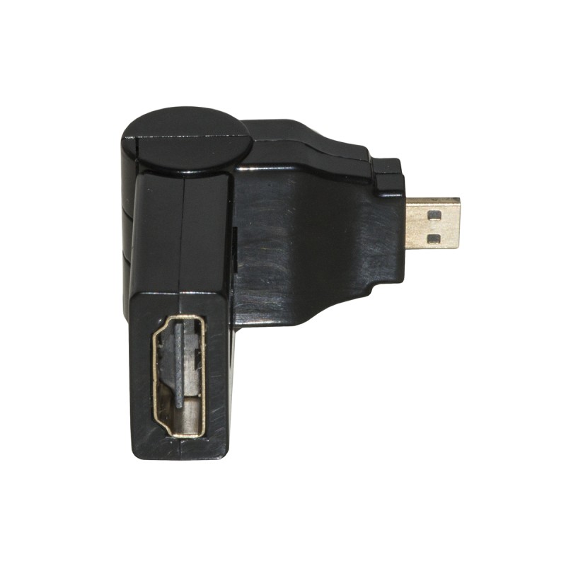 ADATTATORE MICRO HDMI® MASCHIO - HDMI® FEMMINA CON CONNETTORE INCLINABILE