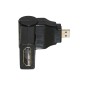 ADATTATORE MICRO HDMI® MASCHIO - HDMI® FEMMINA CON CONNETTORE INCLINABILE