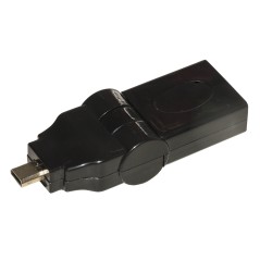 ADATTATORE MICRO HDMI® MASCHIO - HDMI® FEMMINA CON CONNETTORE INCLINABILE