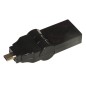 ADATTATORE MICRO HDMI® MASCHIO - HDMI® FEMMINA CON CONNETTORE INCLINABILE
