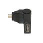 ADATTATORE MICRO HDMI® MASCHIO - HDMI® FEMMINA CON CONNETTORE INCLINABILE