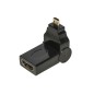 ADATTATORE MICRO HDMI® MASCHIO - HDMI® FEMMINA CON CONNETTORE INCLINABILE
