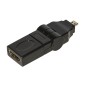 ADATTATORE MICRO HDMI® MASCHIO - HDMI® FEMMINA CON CONNETTORE INCLINABILE E RUOTABILE