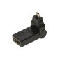 ADATTATORE MICRO HDMI® MASCHIO - HDMI® FEMMINA CON CONNETTORE INCLINABILE E RUOTABILE