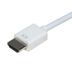 ADATTATORE HDMI® TIPO A MASCHIO A VGA FEMMINA CON AUDIO BIANCO