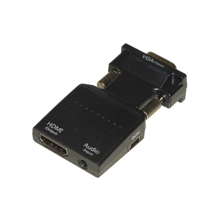 ADATTATORE DA PERSONAL COMPUTER VGA + AUDIO 3,5 MM STEREO A TV O VIDEO HDMI®