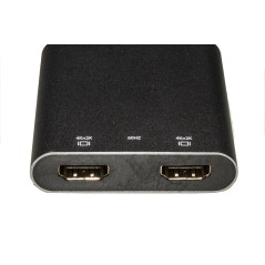 ADATTATORE USB-C MASCHIO - 2 PORTE HDMI® FEMMINA PER DUE VIDEO O TV